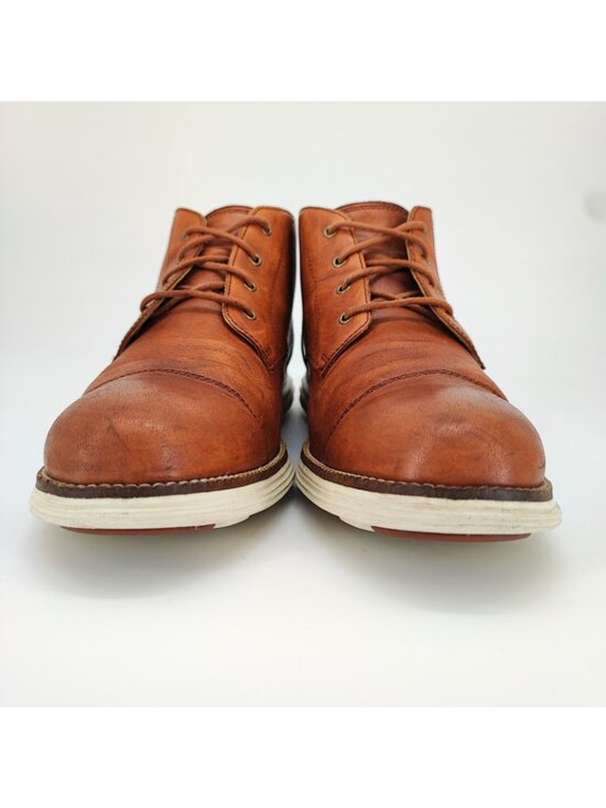 Cole Haan Grand Men\'s Size 10.5 Shoes Leather Brown Casual Wing Tip C21160 main image 4